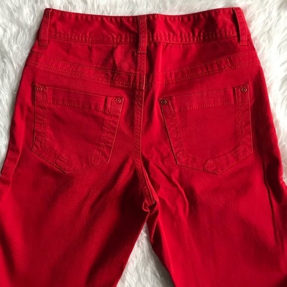 H&M Red Straight Jeans Pants - Picture 3 of 5